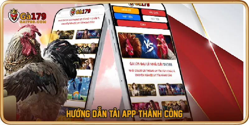 Hướng dẫn tải app thành công